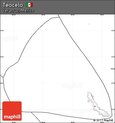 Blank Simple Map of Teocelo