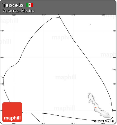 Blank Simple Map of Teocelo