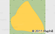Savanna Style Simple Map of Teocelo