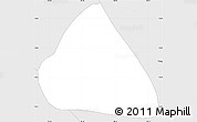 Silver Style Simple Map of Teocelo