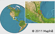 Satellite Location Map of Tepetzintla