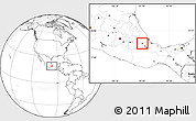 Blank Location Map of Tequila