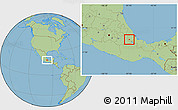 Savanna Style Location Map of Tequila