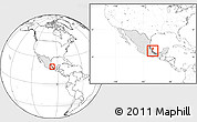 Blank Location Map of Ursulo Galvan, highlighted country, highlighted parent region, within the entire country