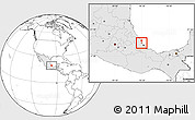 Blank Location Map of Ursulo Galvan, highlighted country