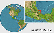 Satellite Location Map of Ursulo Galvan