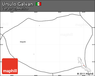 Blank Simple Map of Ursulo Galvan