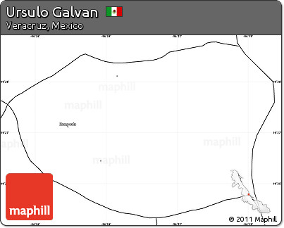 Blank Simple Map of Ursulo Galvan