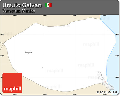 Classic Style Simple Map of Ursulo Galvan