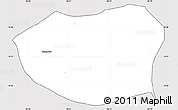 Silver Style Simple Map of Ursulo Galvan, cropped outside