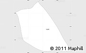 Silver Style Simple Map of Zaragoza