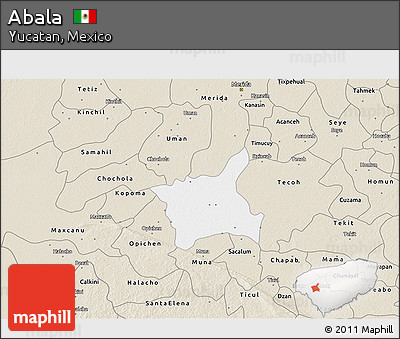 Classic Style 3D Map of Abala