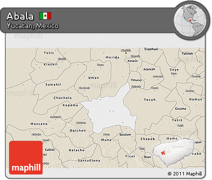 Classic Style 3D Map of Abala