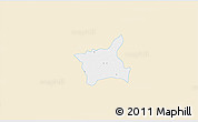 Classic Style 3D Map of Abala, single color outside