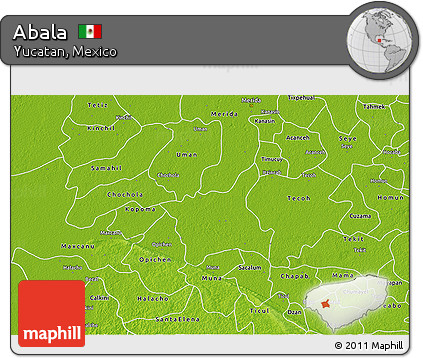 Physical 3D Map of Abala