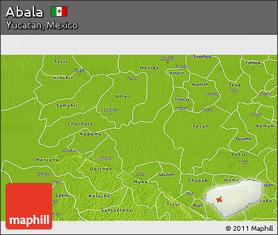 Physical 3D Map of Abala