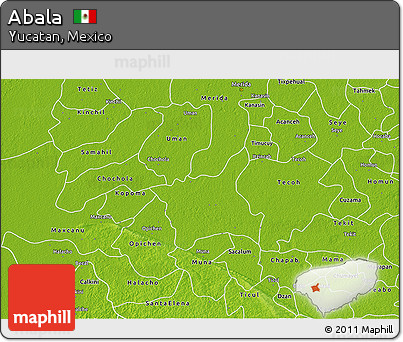 Physical 3D Map of Abala