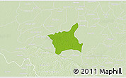 Physical 3D Map of Abala, lighten