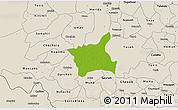 Physical 3D Map of Abala, shaded relief outside