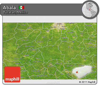 Satellite 3D Map of Abala