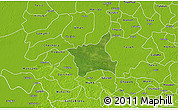 Satellite 3D Map of Abala, physical outside