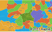 Satellite 3D Map of Abala, political outside