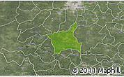 Satellite 3D Map of Abala, semi-desaturated