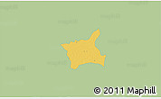 Savanna Style 3D Map of Abala, single color outside