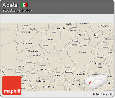 Shaded Relief 3D Map of Abala