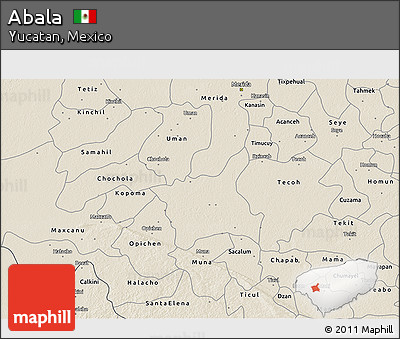 Shaded Relief 3D Map of Abala