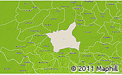 Shaded Relief 3D Map of Abala, physical outside