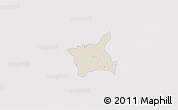 Shaded Relief 3D Map of Abala, single color outside