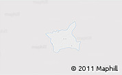 Silver Style 3D Map of Abala, single color outside