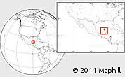Blank Location Map of Abala, within the entire country