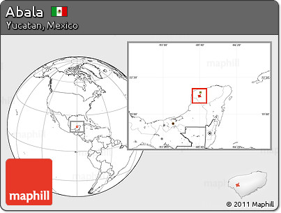 Blank Location Map of Abala