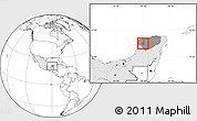 Blank Location Map of Abala, highlighted country, highlighted parent region