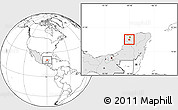 Blank Location Map of Abala, highlighted country