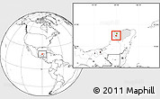 Blank Location Map of Abala, highlighted parent region
