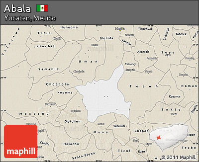 Classic Style Map of Abala