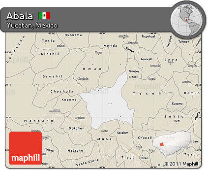 Classic Style Map of Abala