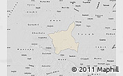 Shaded Relief Map of Abala, desaturated