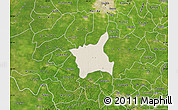 Shaded Relief Map of Abala, satellite outside