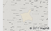 Shaded Relief Map of Abala, semi-desaturated