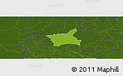 Physical Panoramic Map of Abala, darken