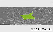Physical Panoramic Map of Abala, desaturated