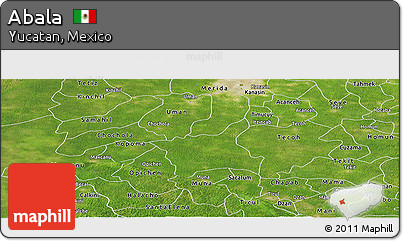Satellite Panoramic Map of Abala