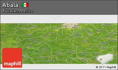 Satellite Panoramic Map of Abala