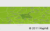 Satellite Panoramic Map of Abala, physical outside