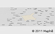 Shaded Relief Panoramic Map of Abala, desaturated