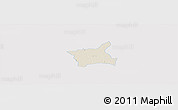 Shaded Relief Panoramic Map of Abala, single color outside